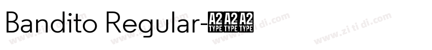Bandito Regular字体转换
